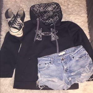 Under armory black hoodie Sz medium